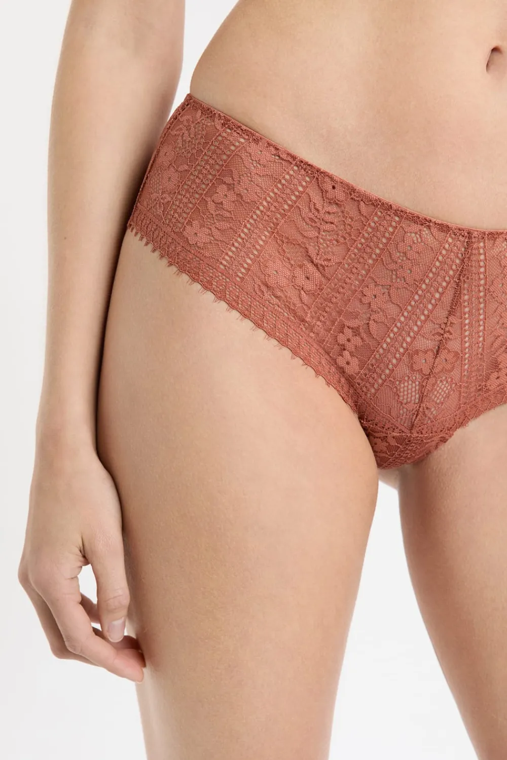 Sale ETAM Braga culotte de encaje arena