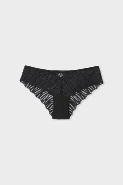 Hot ETAM Braga culotte de encaje NEGRO