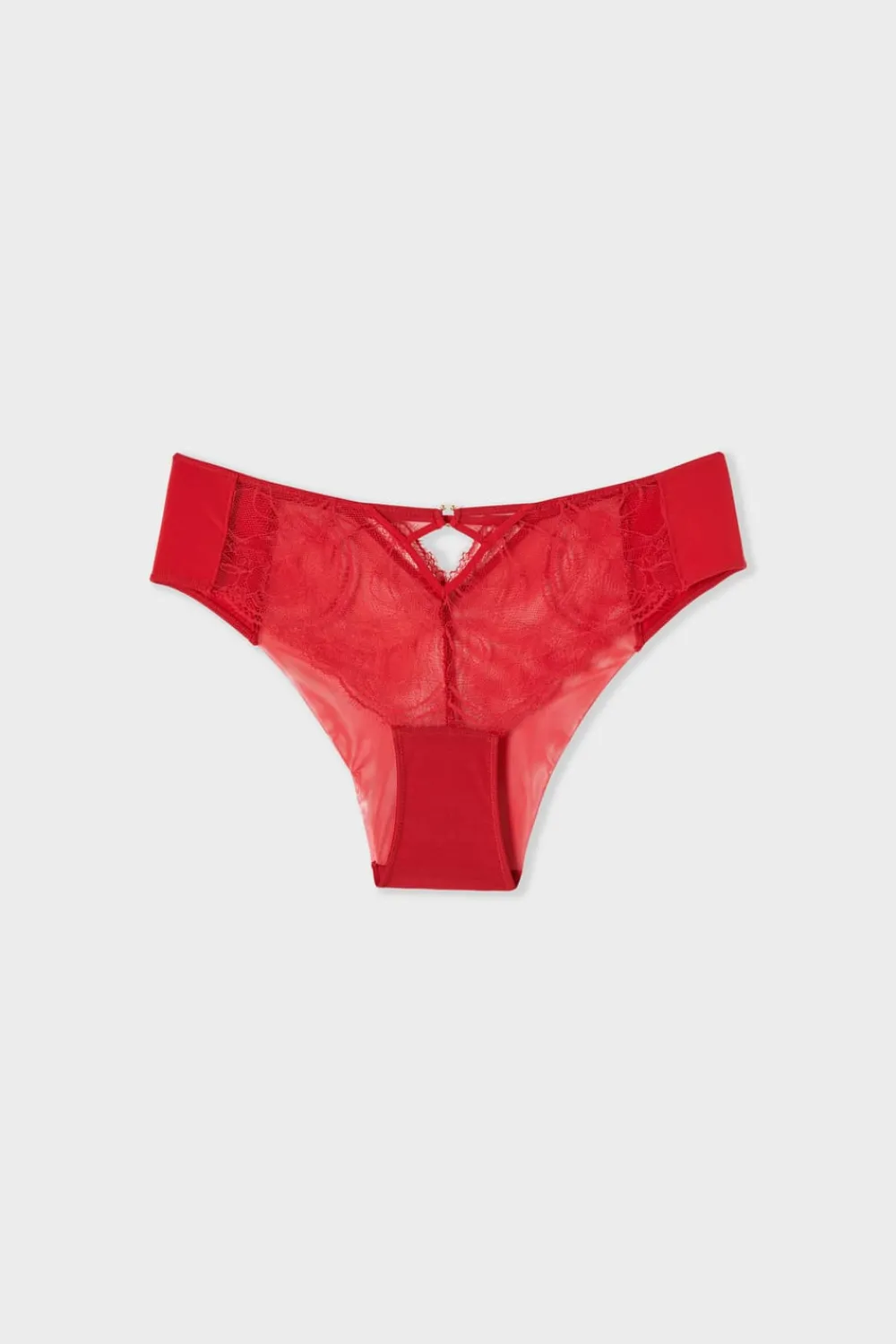Sale ETAM Braga culotte de encaje ROJO
