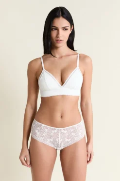 Sale ETAM Braga culotte de encaje crudo