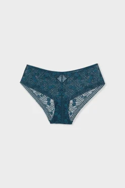 New ETAM Braga culotte de encaje AZUL TINTA