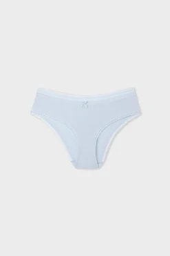 New ETAM Braga culotte de microfibra con detalles de encaje AZUL CIELO