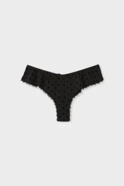 Sale ETAM Braga culotte lisa NEGRO