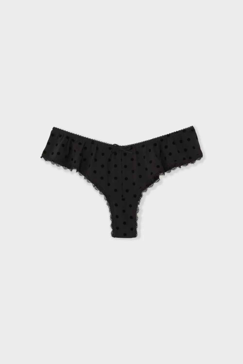 Sale ETAM Braga culotte lisa NEGRO