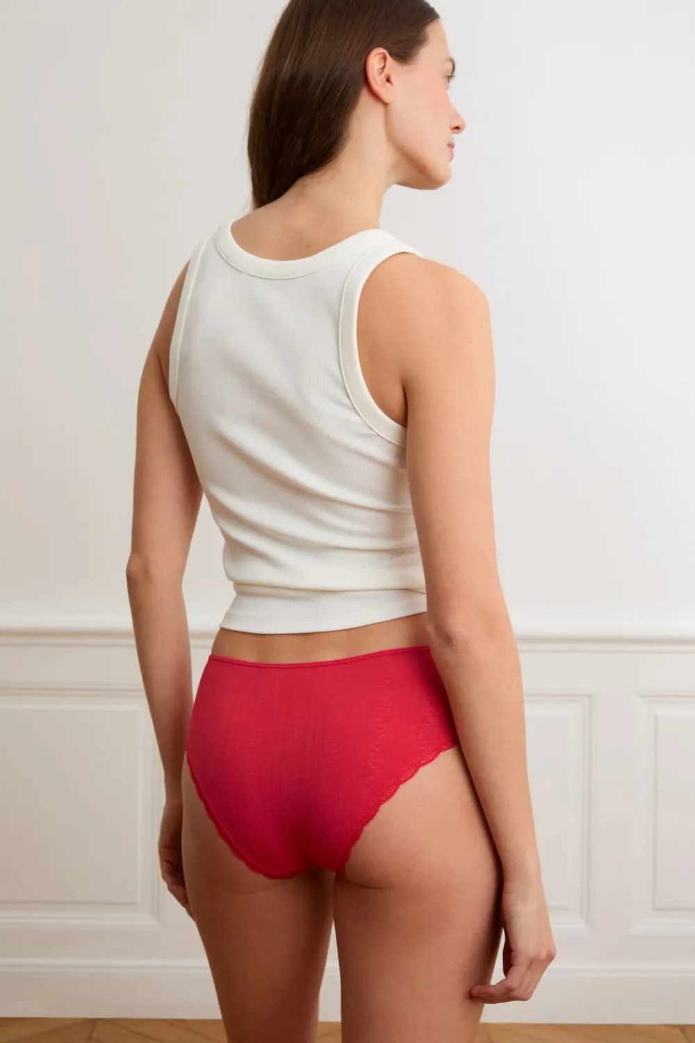 Best ETAM Braga culotte lisa ROJO