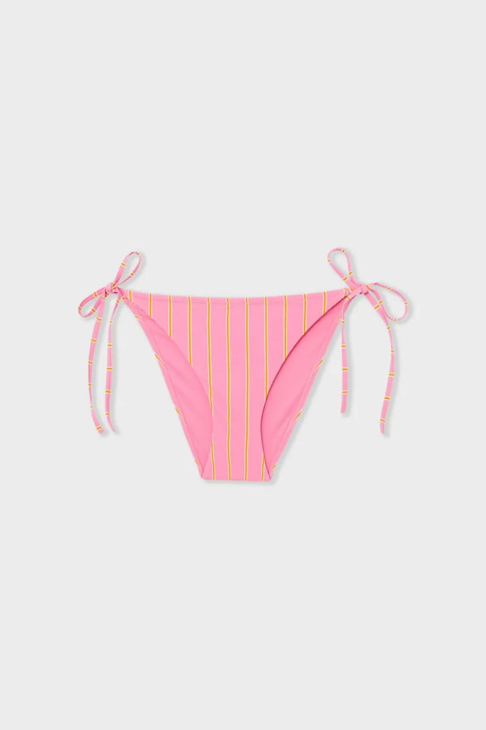 Best ETAM Braga de bikini a rayas con lazada IMP FOND ROSA