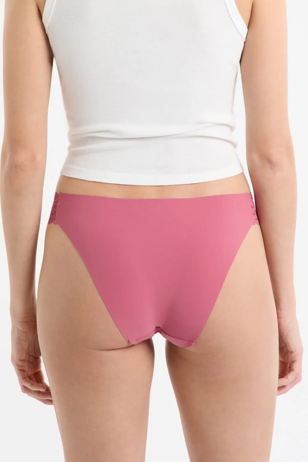 Best ETAM Braga de microfibra y encaje BLUSH