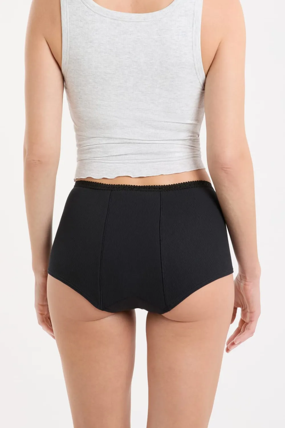 New ETAM Braga menstrual - Flujo abundante NEGRO