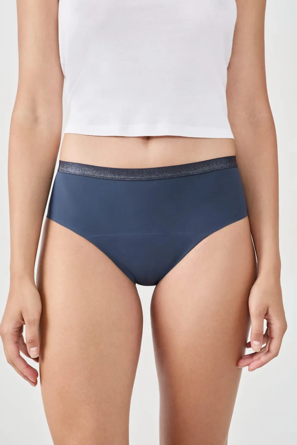 Best ETAM Braga menstrual - Flujo abundante AZUL MARINO