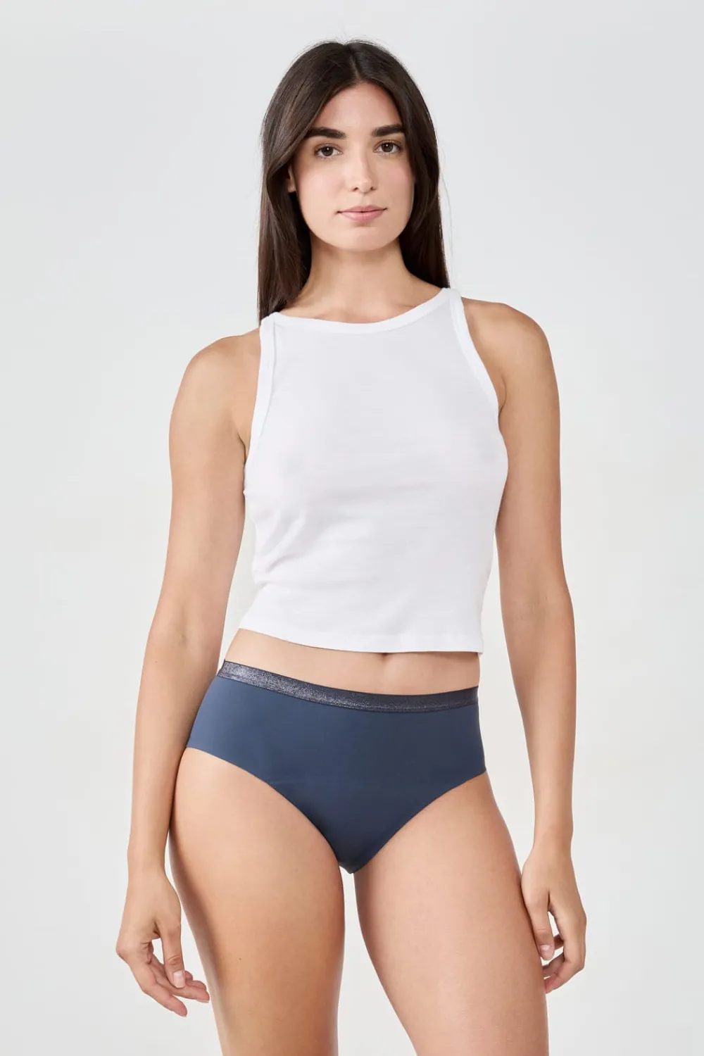 Best ETAM Braga menstrual - Flujo abundante AZUL MARINO