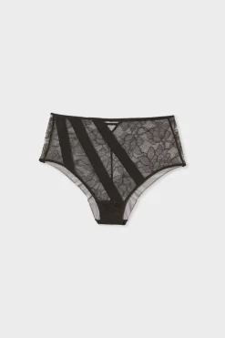 New ETAM Braga midi de encaje NEGRO