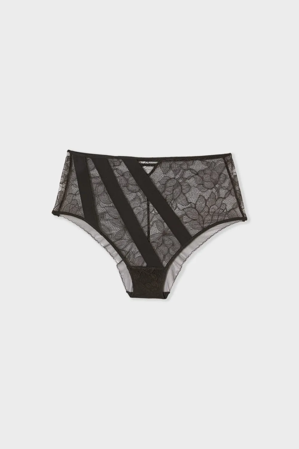 New ETAM Braga midi de encaje NEGRO