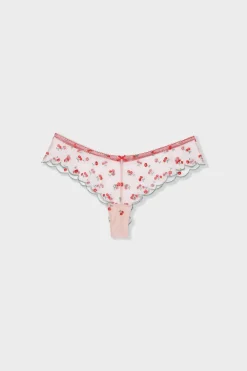 Discount ETAM Bragas brasileñas bordadas ROSA EMPOLVADO
