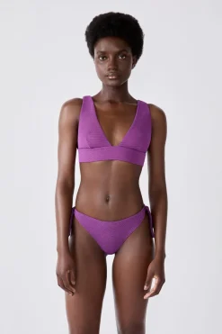 Online ETAM Braguita bikini brasileña con lazada MORADO