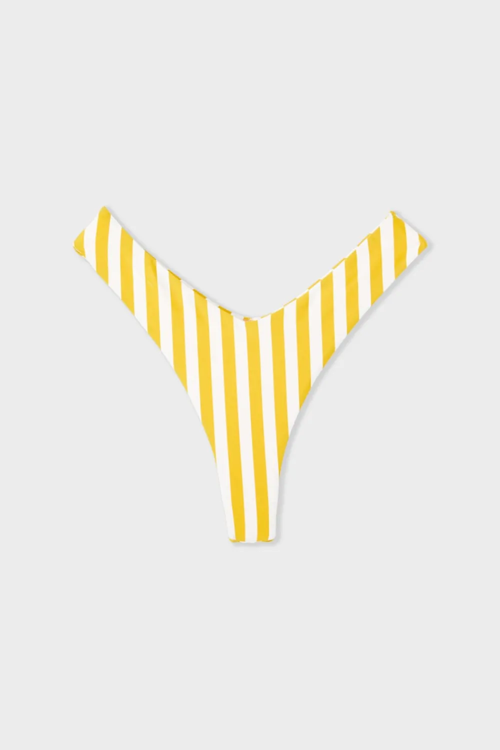 Best ETAM Braguita bikini brasileña talle alto a rayas AMARILLO SOL