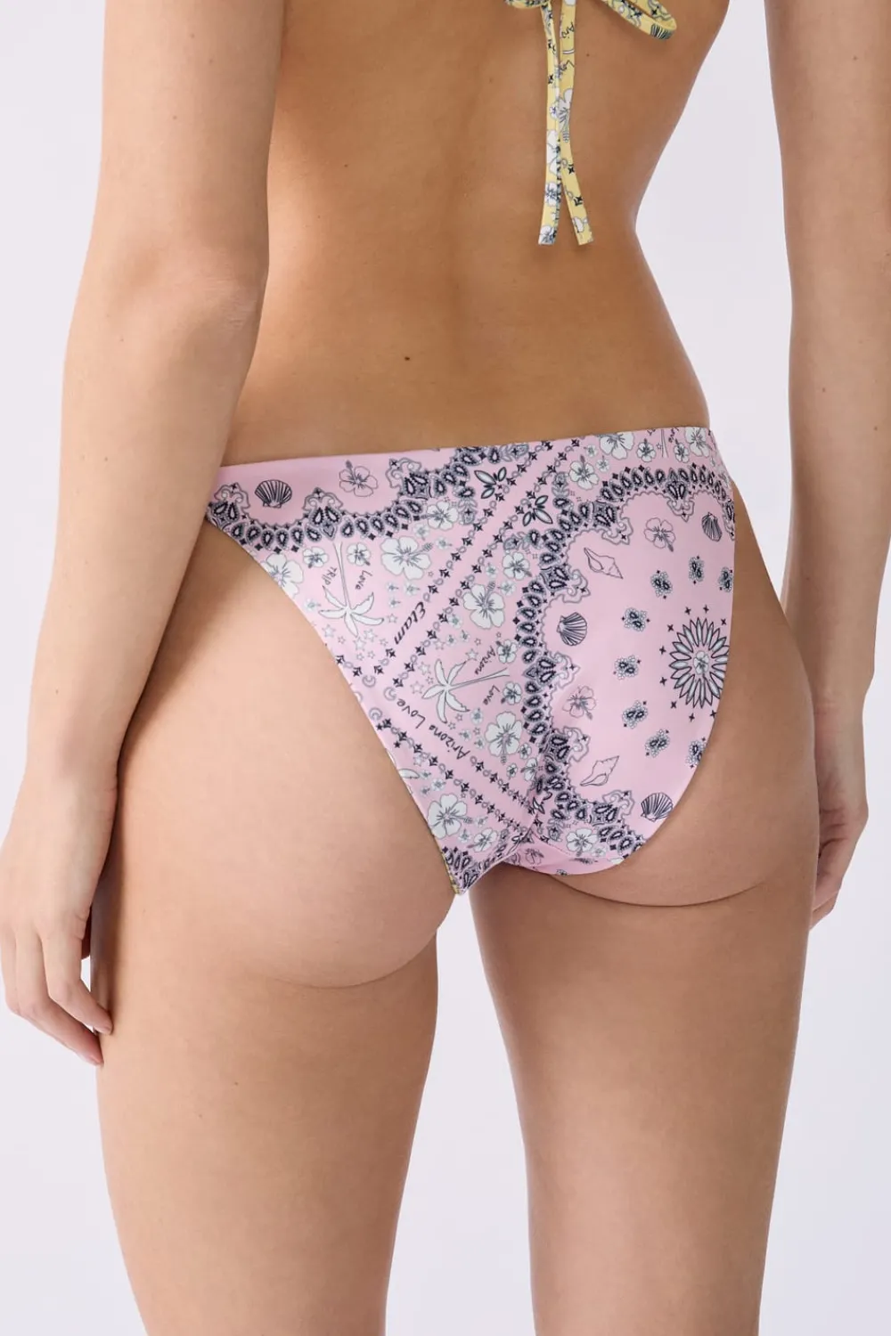 Sale ETAM Braguita bikini lazada estampada reversible ESTAMPADO FONDO ROSA