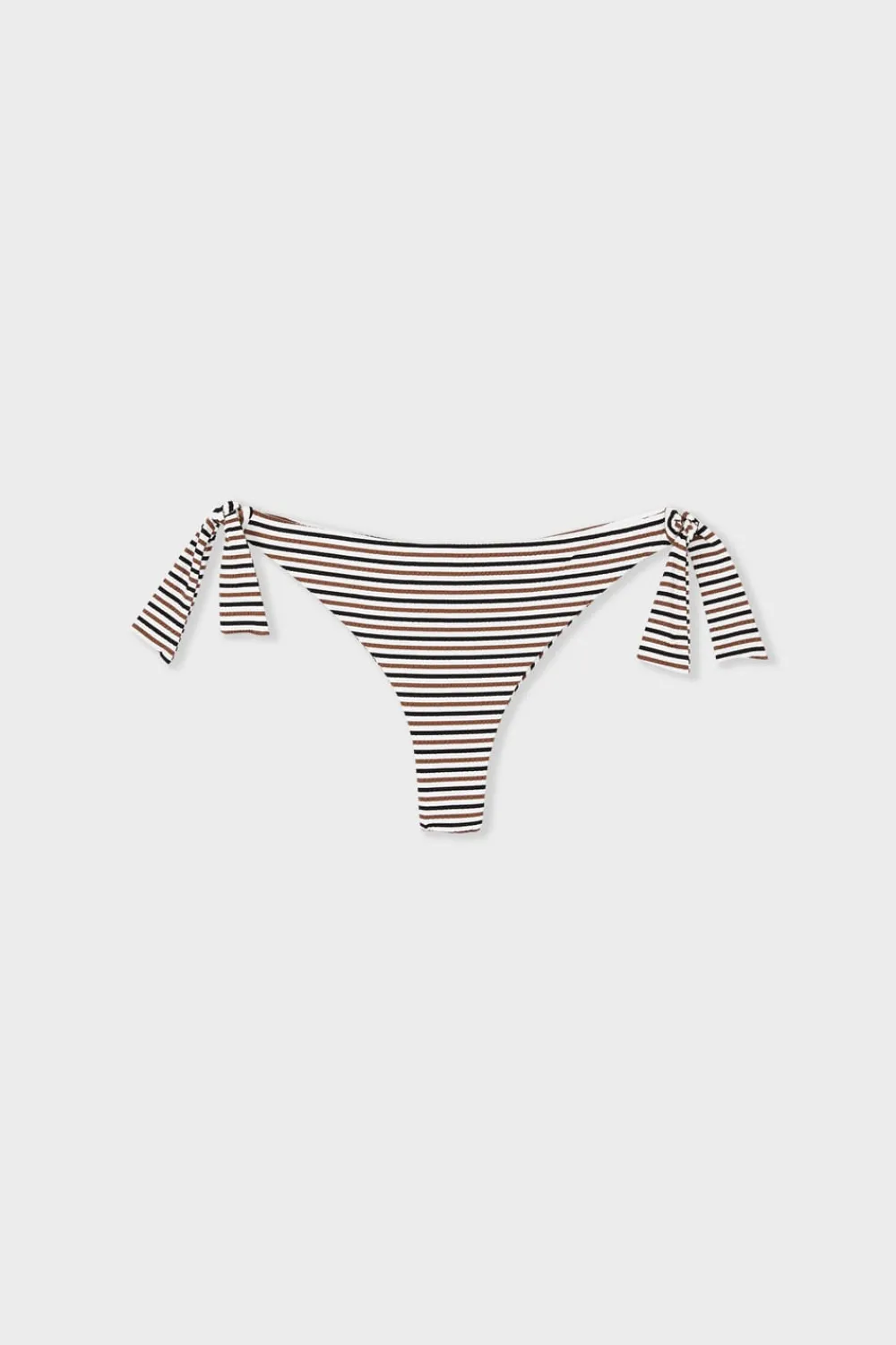 Discount ETAM Braguita brasileña de bikini con lazos y rayas MULTICOLOR