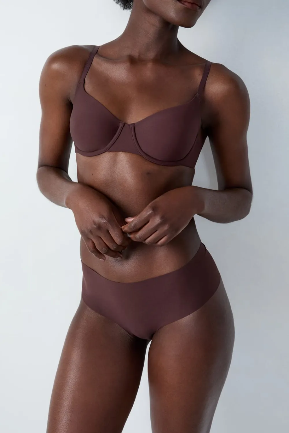 New ETAM Braguita brasileña de microfibra CHOCOLATE