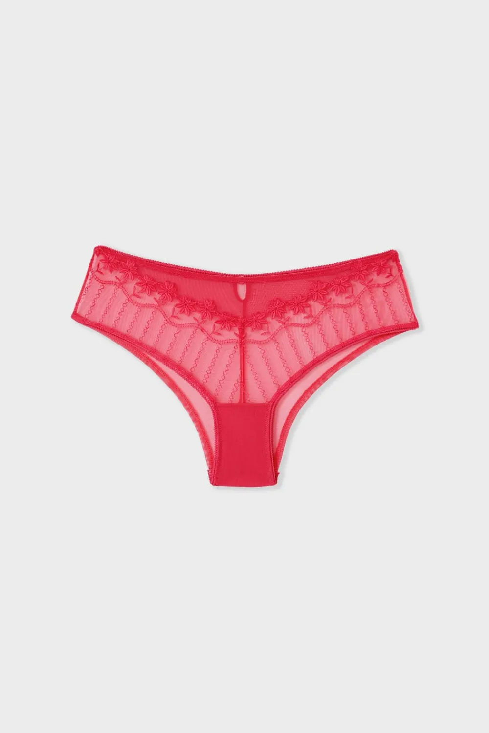 New ETAM Braguita brasileña de tul bordado FUCSIA