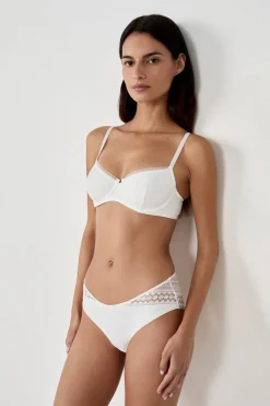 Best ETAM Braguita culotte con detalle de encaje BLANCO