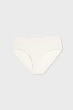 Discount ETAM Braguita culotte de algodón sin costuras BLANCO