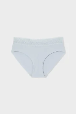 Outlet ETAM Braguita culotte de algodón sin costuras GRIS CLARO
