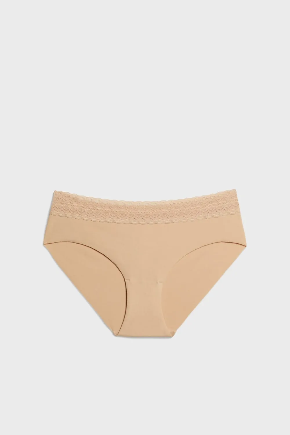 Discount ETAM Braguita culotte de algodón sin costuras ARENA