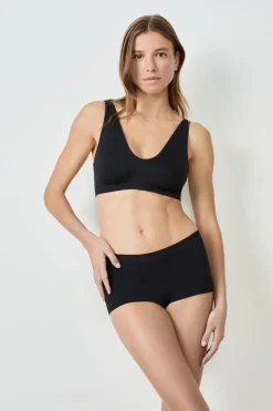 New ETAM Braguita culotte de canalé NEGRO