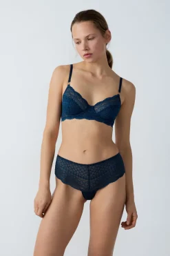 ETAM Braguita culotte de encaje VERDE OSCURO