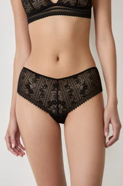 Online ETAM Braguita culotte de encaje NEGRO