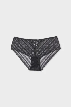 Online ETAM Braguita culotte de encaje NEGRO