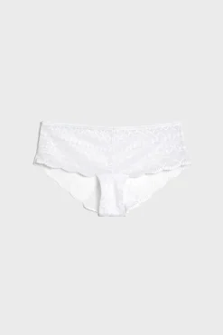 Hot ETAM Braguita culotte de encaje BLANCO