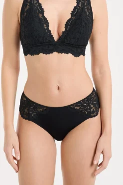 Clearance ETAM Braguita culotte de encaje NEGRO