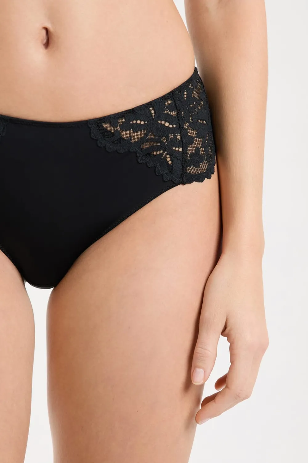 Clearance ETAM Braguita culotte de encaje NEGRO