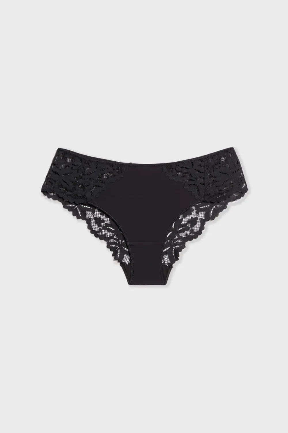 Clearance ETAM Braguita culotte de encaje NEGRO