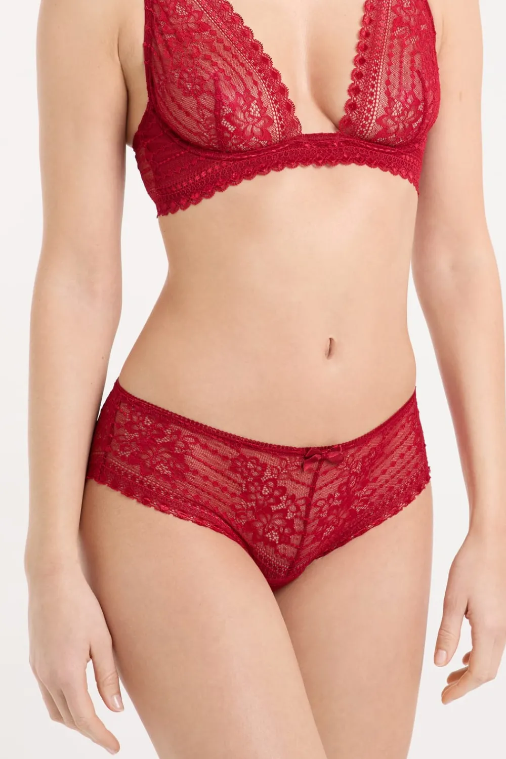 Clearance ETAM Braguita culotte de encaje CARDINAL
