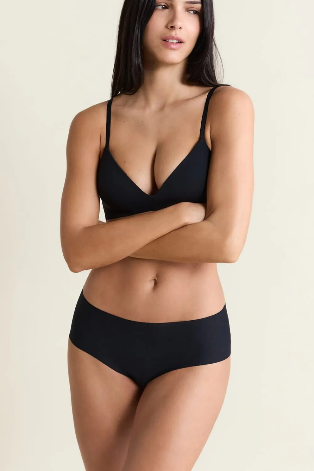 ETAM Braguita culotte de microfibra NEGRO