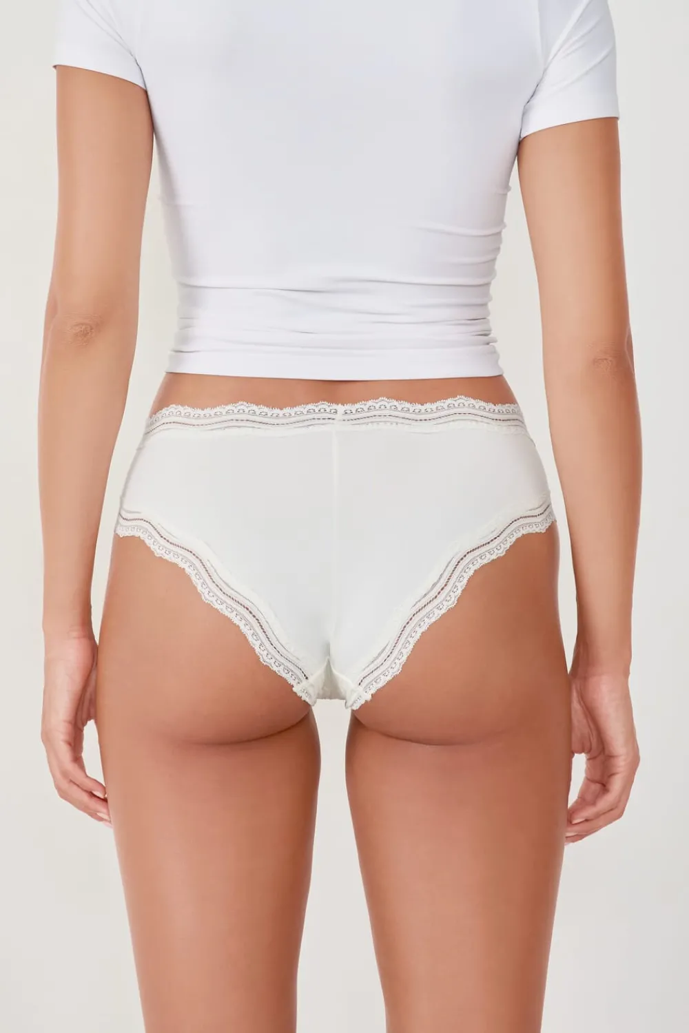 Clearance ETAM Braguita culotte de microfibra con cordones BLANCO