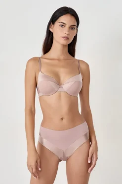 Hot ETAM Braguita culotte de microfibra satinada TOPO