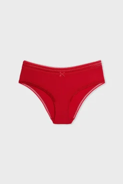 Online ETAM Braguita culotte de microfibra con detalle de encaje CARDINAL
