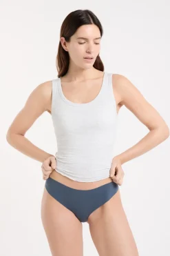 Discount ETAM Braguita de algodón sin costuras AZUL PETRÓLEO