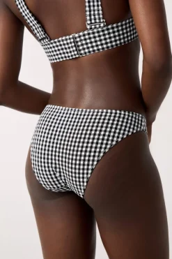 Discount ETAM Braguita de bikini a cuadros ESTAMPADO BLANCO