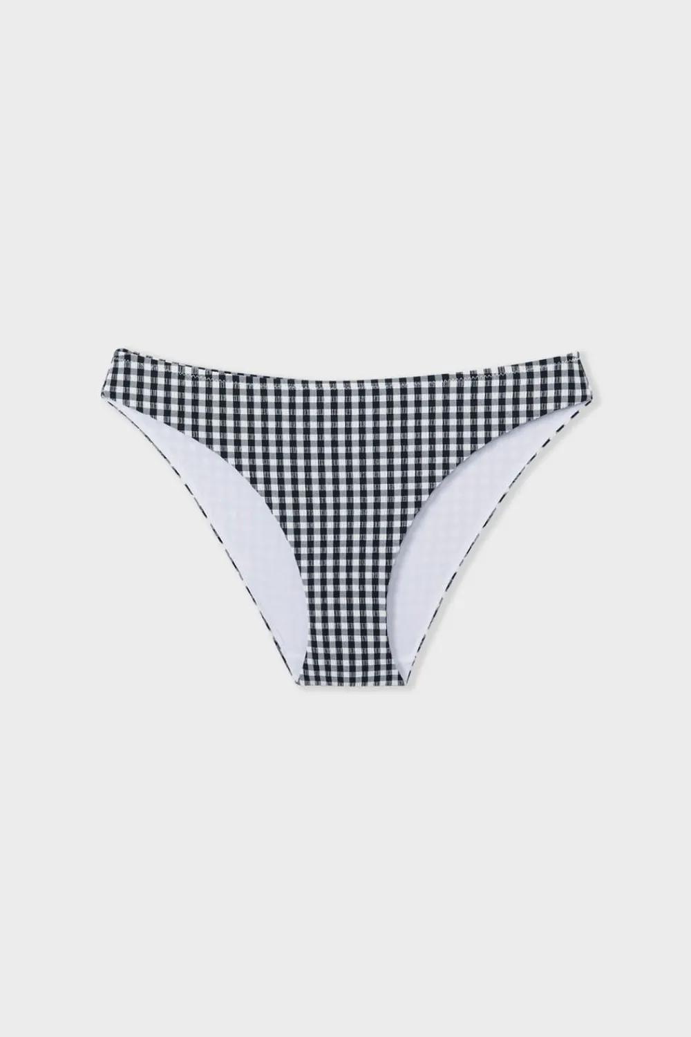Discount ETAM Braguita de bikini a cuadros ESTAMPADO BLANCO