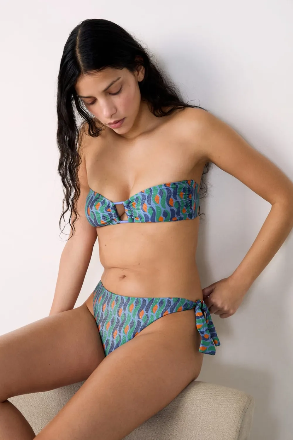 Outlet ETAM Braguita de bikini brasileña brillante ESTAMPADO