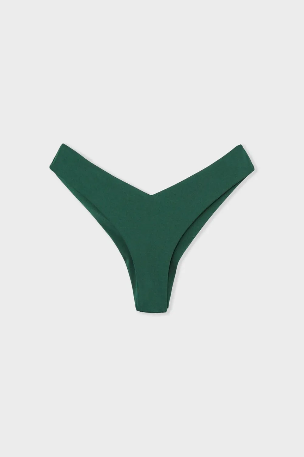 Sale ETAM Braguita de bikini brasileña de pierna alta con acabado satinado ESMERALDA