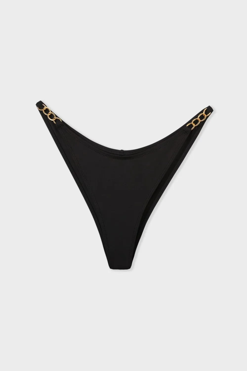 Discount ETAM Braguita de bikini brasileña con detalles joya NEGRO