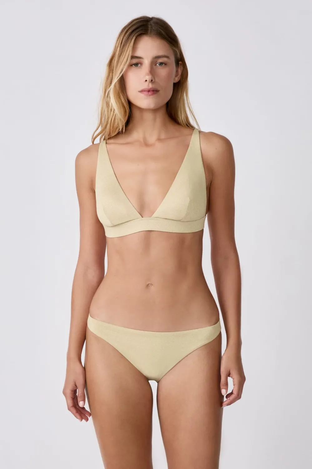 Sale ETAM Braguita de bikini brillante DORADO