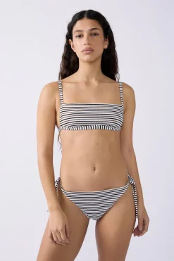 Discount ETAM Braguita de bikini con rayas y lazada MULTICOLOR