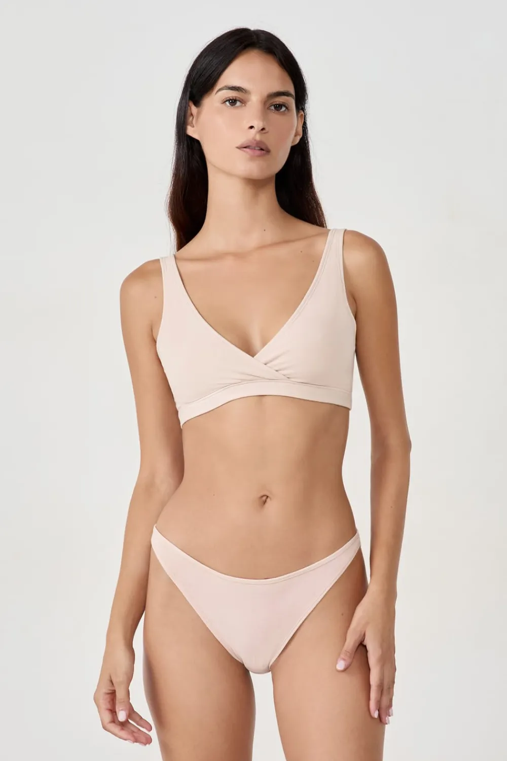 Hot ETAM Braguita de bikini de algodón NATURAL