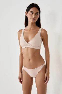 Hot ETAM Braguita de bikini de algodón NATURAL